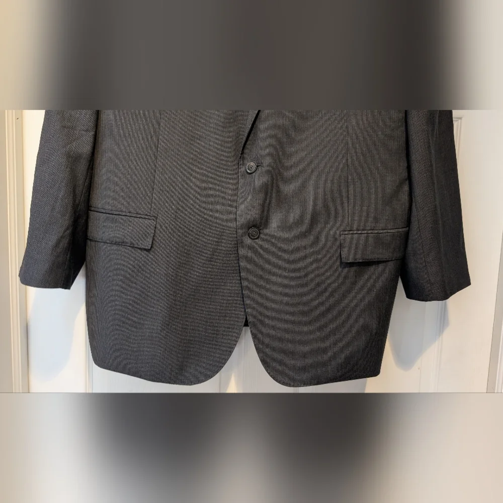 Joseph Abboud Just One Earth Dark Gray Slim Fit Blazer Sport Coat Super 120's - Picture 12 of 16